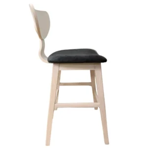 mobiliario-contract-taburete dublin madera de hevea natural velvet gris oscuro 4 2